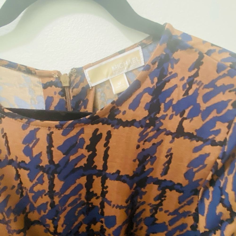 Brown Blue Michael Kors Dress - Picture 5 of 8